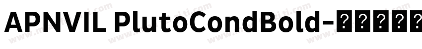 APNVIL PlutoCondBold字体转换